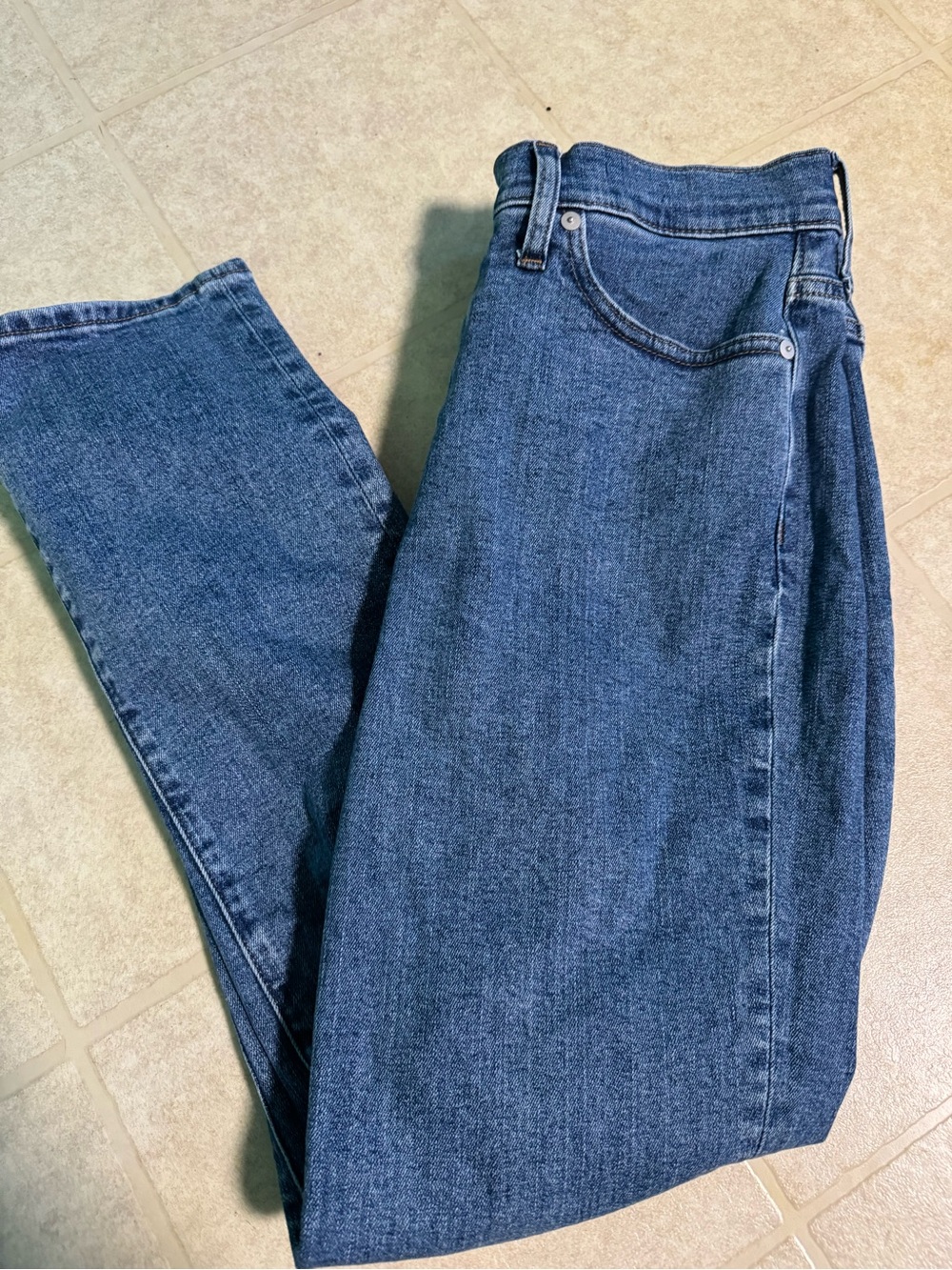 Madewell Straight-Leg Women's Jeans — Blue Denim